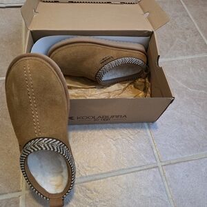 UGG Koolaburra Buree Tan Mules Women's 7